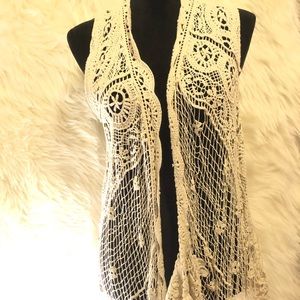 Tops - CROCHETED/LACE COVER UP Tops - CROCHETED/LACE COVER UP